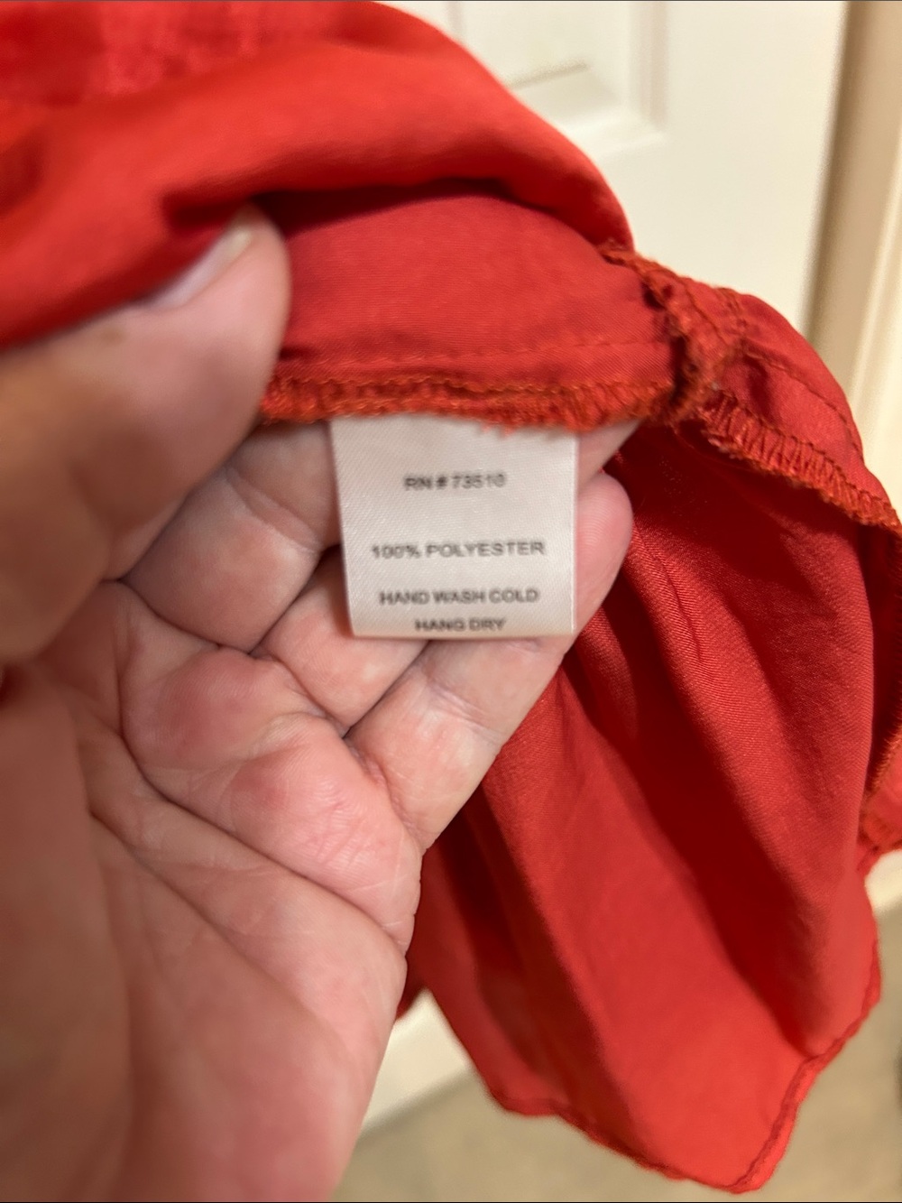 Uncle Frank Red dress with Black Leaf Embroidery - Picture 5 of 6